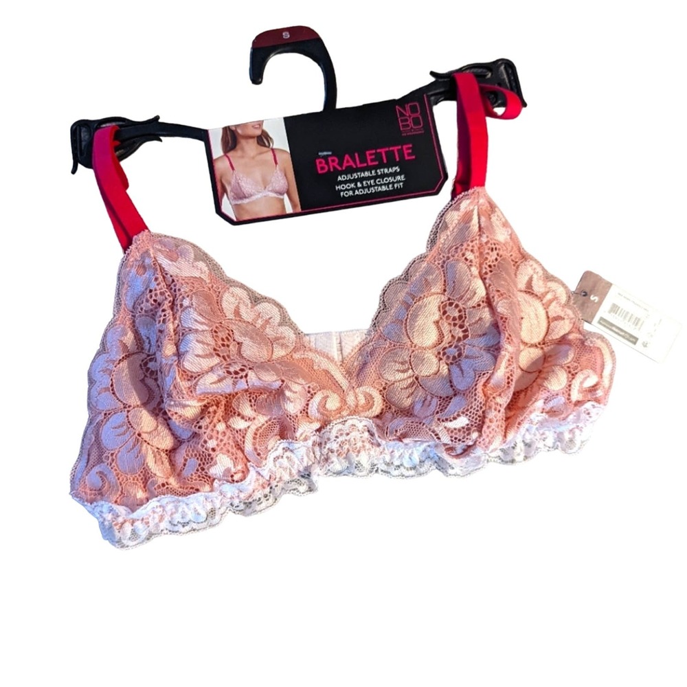 NWT No Boundaries Pink Lace Bralette size Small